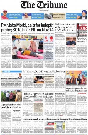 The Tribune e-newspaper in English by Tribune India