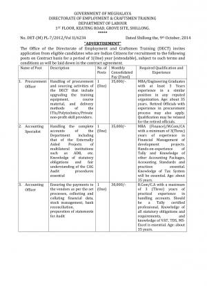 Government of Meghalaya 2014