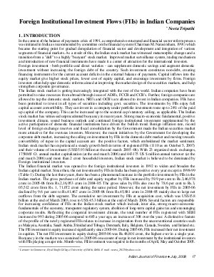 IJF-July08-Article2-Foreign Institutional Investment Flows (FIIs) in Indian companies