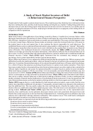 IJF-Oct08-Article3-A Study of Stock Market Investors of Delhi-A Behavioural Finance Perspective