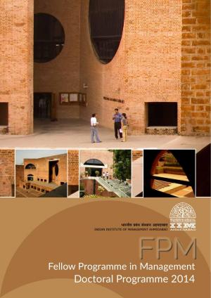 FPM Admission 2014 15 Brochure