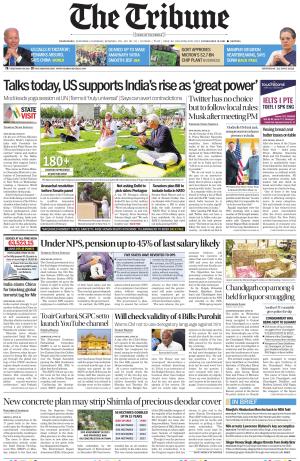 Tribune India Haryana Edition, Thu, 22 Jun 23