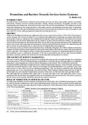 IJM-April08-Article6-Promotions and Barriers Towards Services Sector Economy