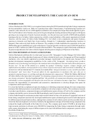 IJM-June08-Article2-Product Development: The Case of An OEM