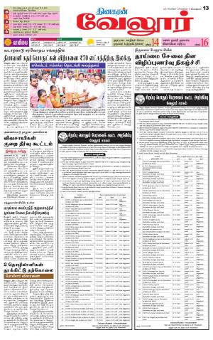 VELLORE SUPPLEMENT