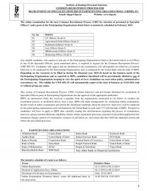 IBPS Specialist Officer Exam 2015: Notification