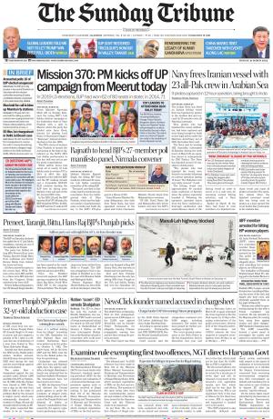 Tribune India Jalandhar Edition, Sun, 31 Mar 24