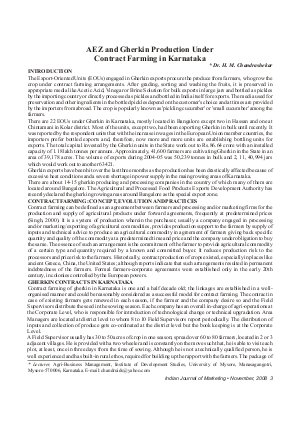 IJM-Nov08-Article1-AEZ and Gherkin Production Under Contract Farming in Karnataka