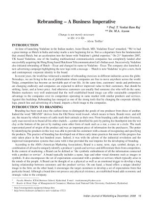 IJM-Dec08-Article3-Rebranding - A Business Imperative