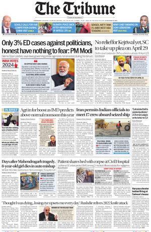 Tribune India The Tribune, Tue, 16 Apr 24