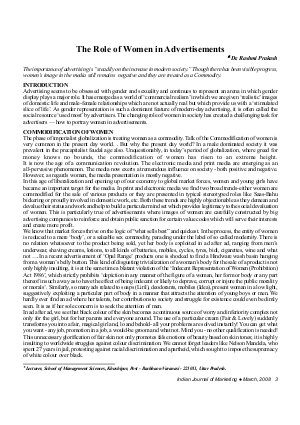 IJM-March08-Article1-The Role of Women in Advertisements