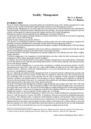 IJM-March08-Article2-Facility Management