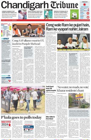 Tribune India Chandigarh Tribune, Sat, 25 May 24