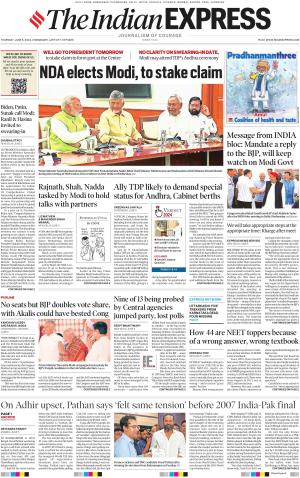 Indian Express Chandigarh, Thu, 6 Jun 24