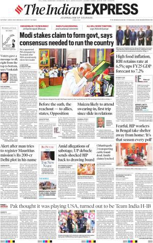 Indian Express Delhi, Sat, 8 Jun 24