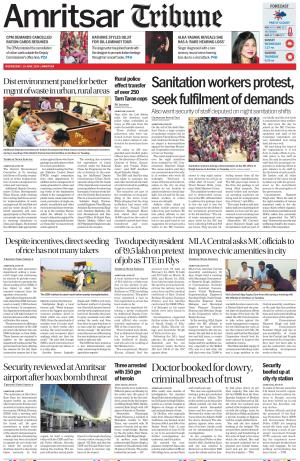 Tribune India Amritsar Tribune, Wed, 19 Jun 24