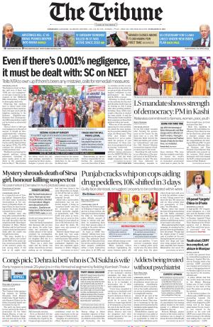 Tribune India The Tribune, Wed, 19 Jun 24