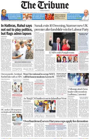 Tribune India The Tribune, Sat, 6 Jul 24