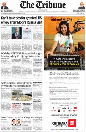 Tribune India The Tribune, Fri, 12 Jul 24