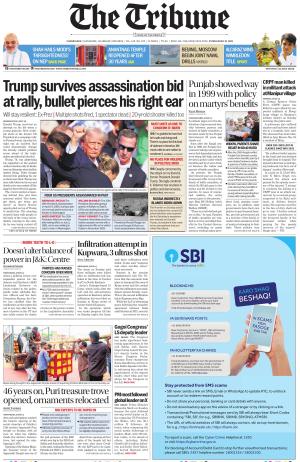 Tribune India The Tribune, Mon, 15 Jul 24