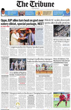 Tribune India Himachal Edition, Mon, 22 Jul 24