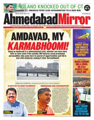 Ahmedabad Mirror e-newspaper in English by EPaper - Ahmedabad Mirror