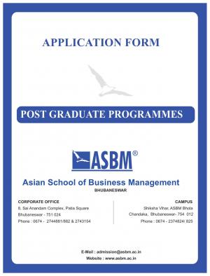 Asian School of Business Management Bhubaneswar MBA (PGDM) Admissions 2015-17