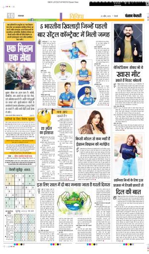 DATE  22-04-2025 PUNJAB KESARI YOUTH TODAY