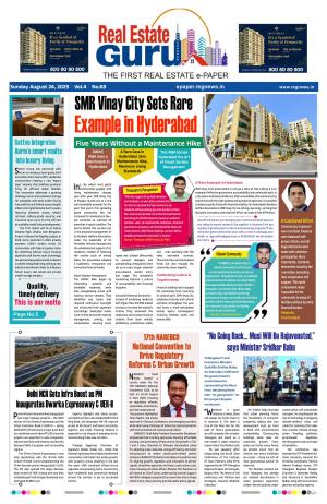 Real Estate Guru Aug 24th 2025 Issue | Hyderabad Real Estate