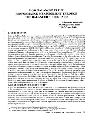 IJF-Feb08-Article4-How Balanced is the Performance Measurement Through the Balanced Score Card