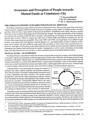 IJF-Oct07-Article5-Awareness and Perception of People Towards Mutual Funds at Coimbatore City