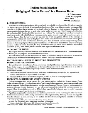 IJF-Aug07-Article4-Indian Stock Market- Hedging of 