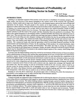 IJF-Aug07-Article5-Significant Determinants of Profitability of Banking Sector in India