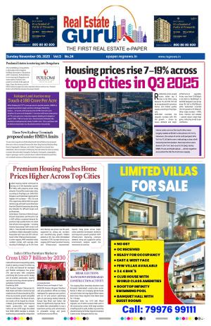 Real Estate Guru Epaper | Hyderabad Real Estate Magazine – 9th Nov 2025