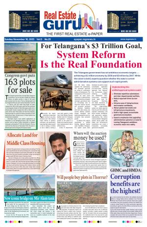 Real Estate Guru Epaper | Hyderabad Real Estate Weekly Magazine
