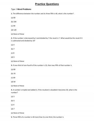 IBPS Specialist Officers Exam 2015: Test of Quantitative Aptitude -Problems Based on Number-Concept & Sample Questions