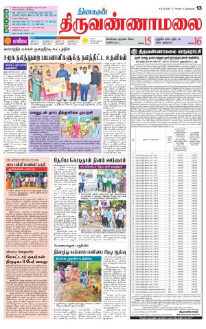 Tiruvannamalai-Vellore Supplement