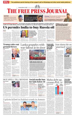 Free Press Journal - Mumbai Epaper