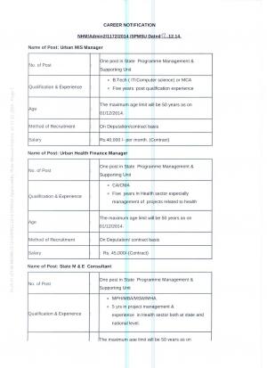 Urban MIS Urban HFM and State ME Consultant
