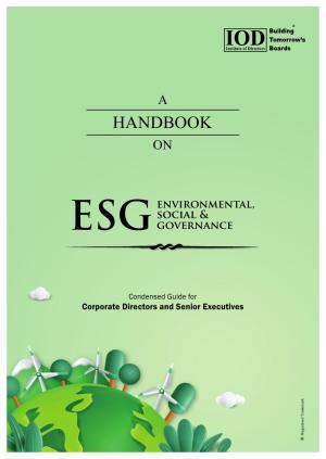 A Handbook on Environmental, Social and Governance (ESG)