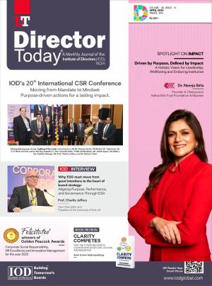 Director Today : Monthly Magazine by Institute of Directors IOD, India