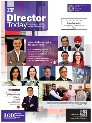 Director Today : Monthly Magazine by Institute of Directors IOD, India