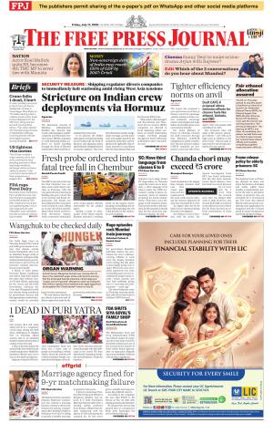 Free Press Journal - Mumbai Epaper