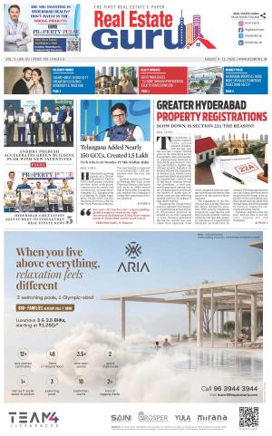 Hyderabad Real Estate: Property Registrations Slow Down, GCC Boom & New Green Building Incentives | Property Pulse Aug 9–15, 2026