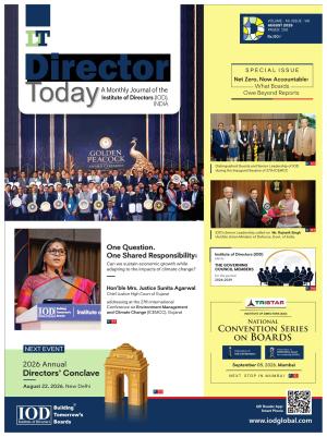 Director Today : Monthly Magazine by Institute of Directors IOD, India