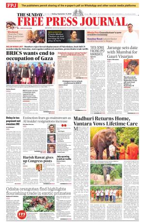 Free Press Journal - Mumbai Epaper