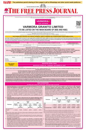 Free Press Journal - Mumbai Epaper