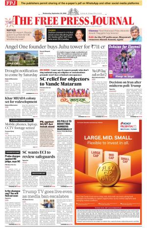 Free Press Journal - Mumbai Epaper