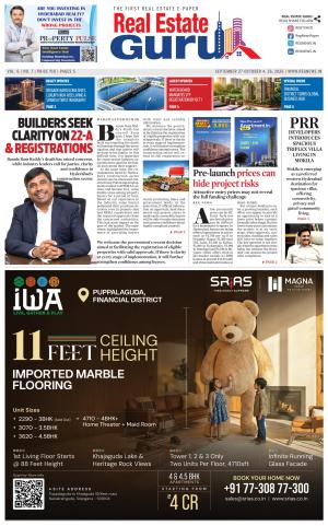 Real Estate Guru | Hyderabad 22-A Registrations, ₹30 Lakh Plots, Mokila Villa Boom & Microsoft Data Centre | Sep 27–Oct 4, 2026