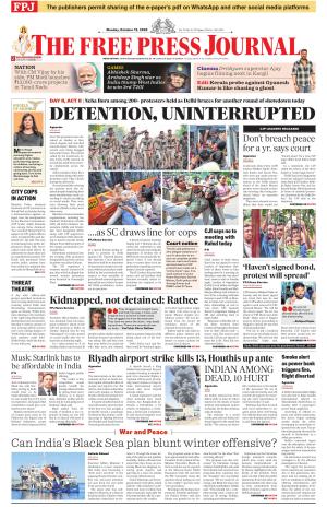 Free Press Journal - Mumbai Epaper